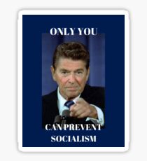 Only You Can Prevent Socialism Sticker