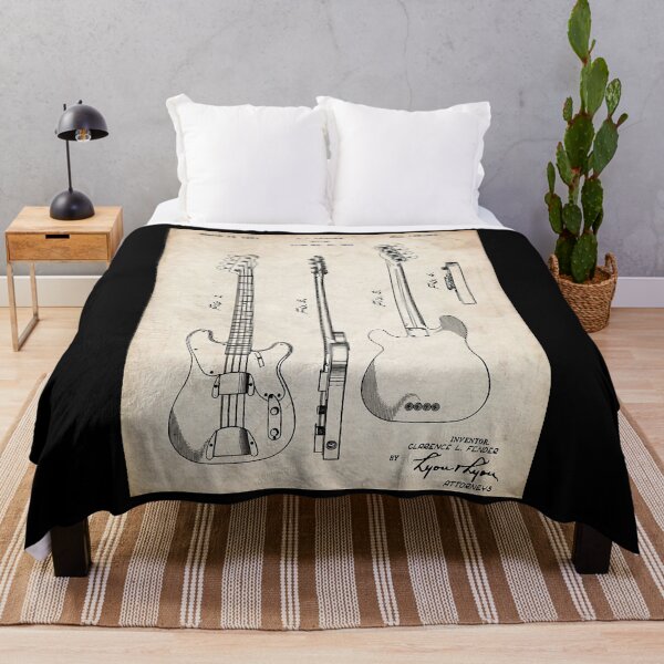 Item preview, Fender Precision Bass Guitar US Patent Art Poster designed and sold by linzhsantosf.