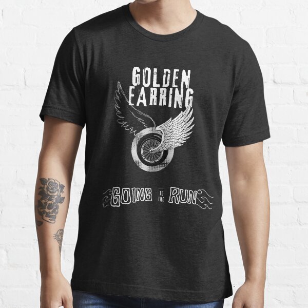 Golden discount earring shirt