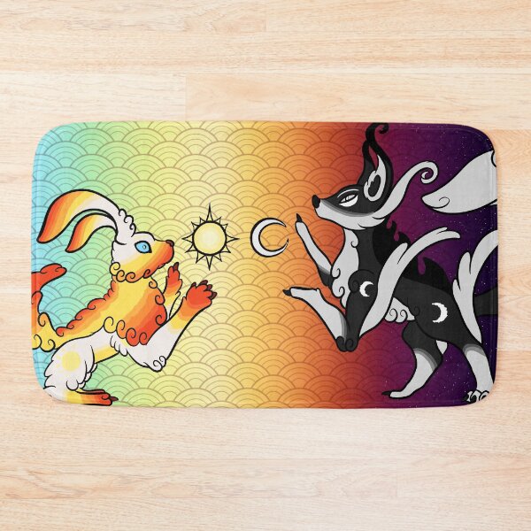Item preview, Rabbit of Day vs Fox of Night designed and sold by PandasInSpirits.