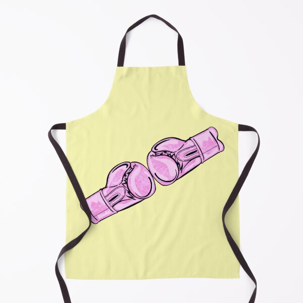 Item preview, Pink Boxing Gloves With Yellow Background designed and sold by missmann.