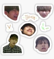 Pegatina BTS V - Hoja de pegatinas