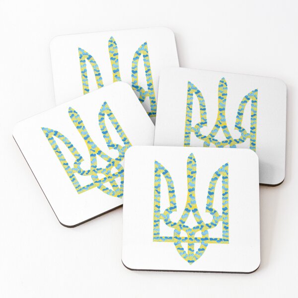 Item preview, Ukrainian coat of arms with hearts designed and sold by IraPanyukova.