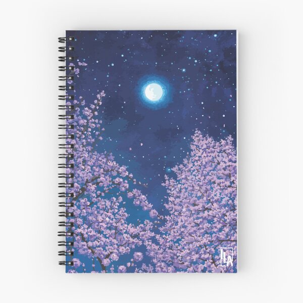 Item preview, The full moon and cherry blossoms designed and sold by FathilaAlhmd.