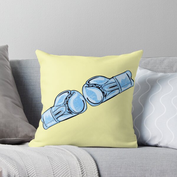 Item preview, Blue Boxing Gloves With Yellow Background  designed and sold by missmann.