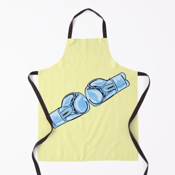 Item preview, Blue Boxing Gloves With Yellow Background designed and sold by missmann.
