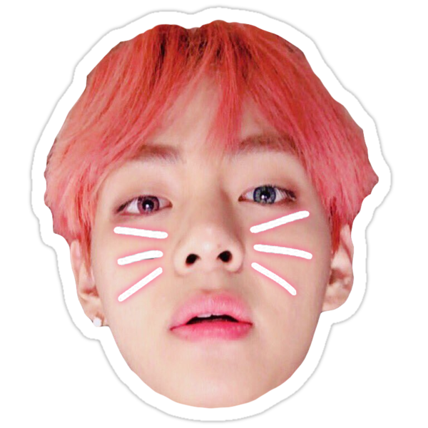 bts v sticker stickers by jellycactus redbubble