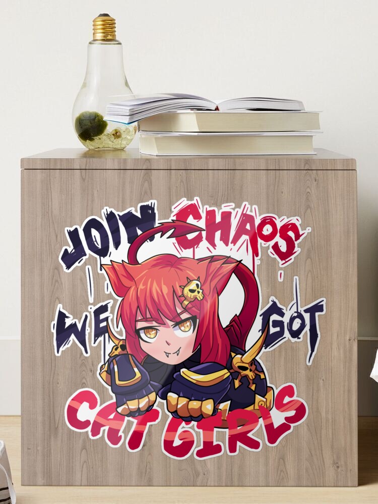 Join Chaos, we got Cat Girls! Acrylic Block for Sale by Skyao