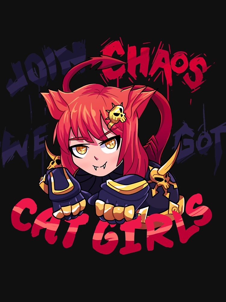 Join Chaos, we got Cat Girls! Acrylic Block for Sale by Skyao