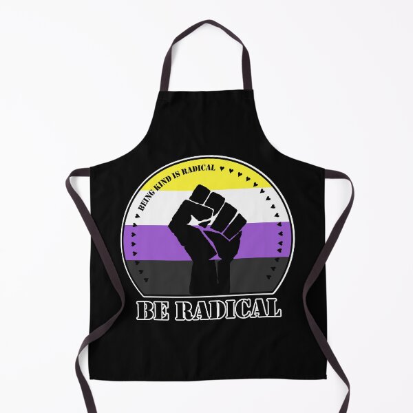 Item preview, Being Kind is Radical. Be Radical. (Nonbinary Flag) designed and sold by MyThingNow.