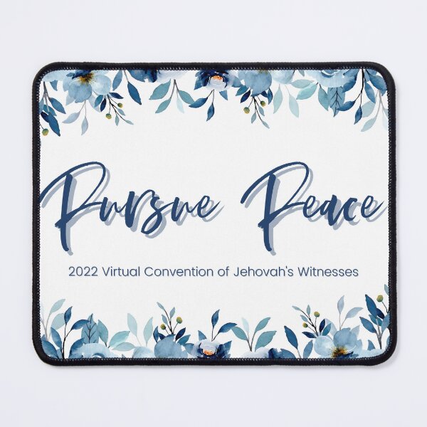 Item preview, Pursue Peace | Blue Flowers designed and sold by AdoptKM.