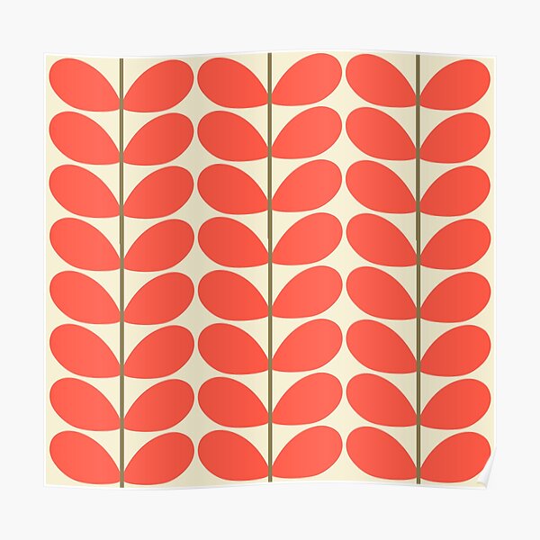 "Orla kiely, Giant Stem ,orla kiely pattern" Poster by spotfly Redbubble