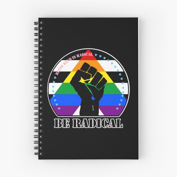 Aperçu de l'œuvre Être gentil est radical. Soyez radical. (Drapeau allié droit) créée et vendue par MyThingNow.