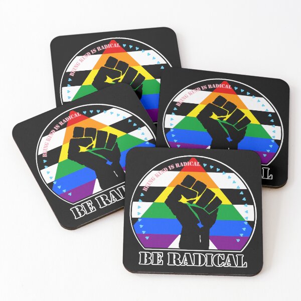 Item preview, Being Kind is Radical. Be Radical. (Straight Ally Flag) designed and sold by MyThingNow.