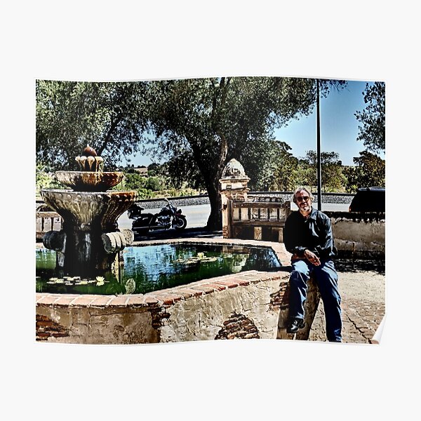 A Stop at La Purisima Mission, CA Poster