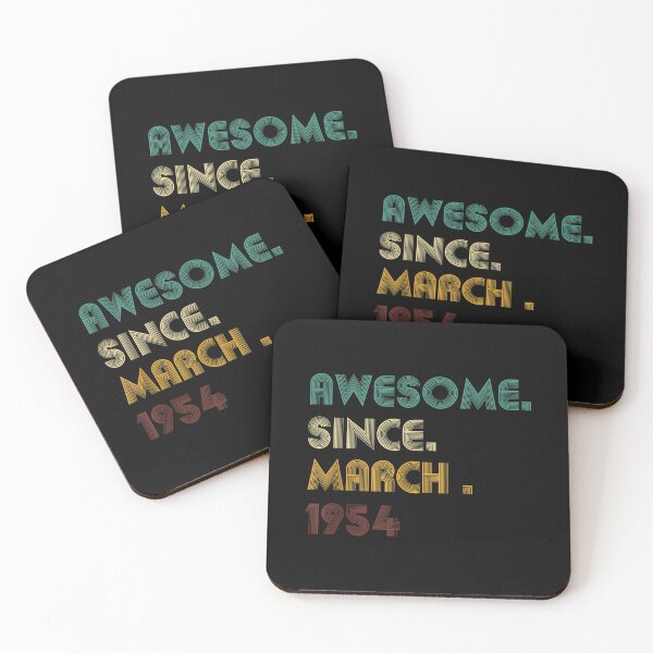 Item preview, Vintage Awesome Since March 1954 Birthday Men Women  designed and sold by AnitaBice.