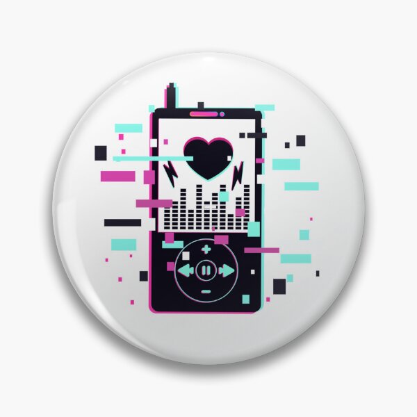 Item preview, malfunction glitch gradient music player designed and sold by Fine Art California.