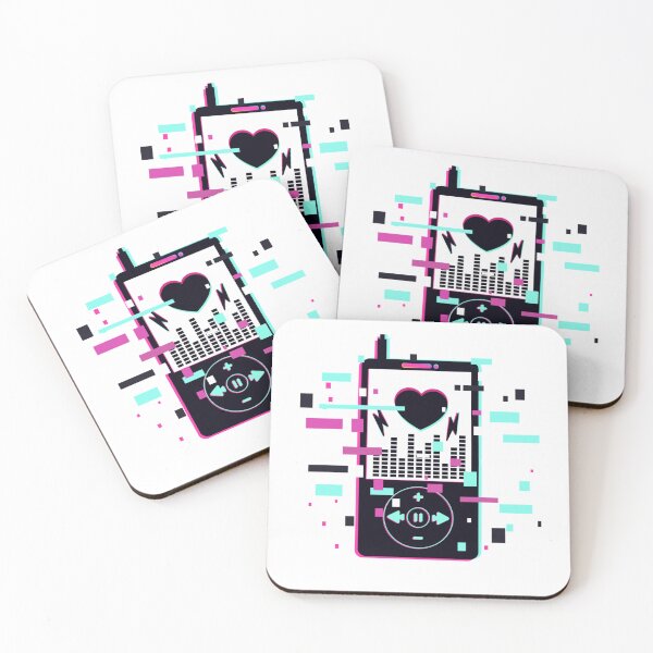 Item preview, malfunction glitch gradient music player designed and sold by Fine Art California.
