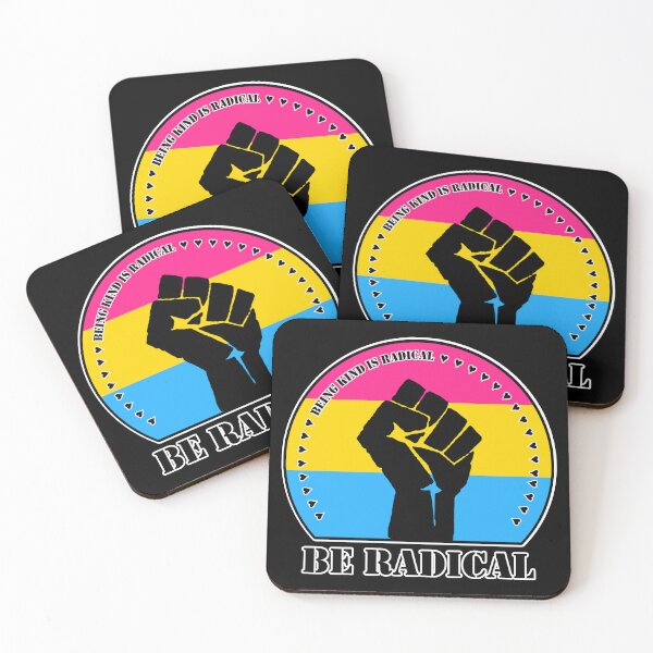 Item preview, Being Kind is Radical. Be Radical. (Pan Pride Flag) designed and sold by MyThingNow.