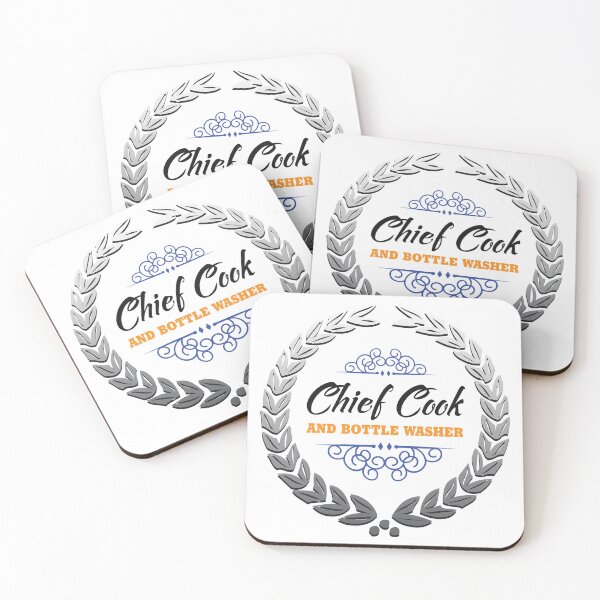 Item preview, CHIEF COOK AND BOTTLEWASHER designed and sold by Madjack Tees Kiwi SuperStore.