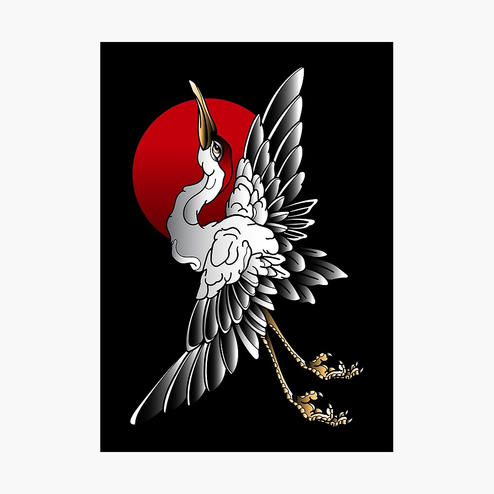 Japanese Crane Tattoo Designs Photos
