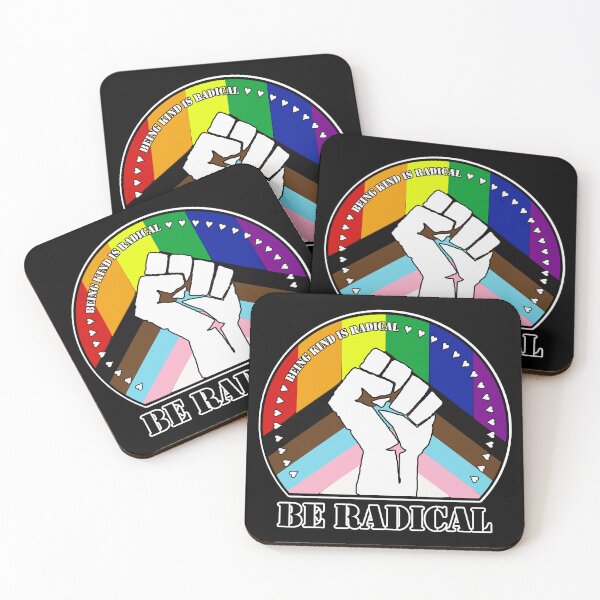 Item preview, Being Kind is Radical. Be Radical. (Progress Pride Flag) designed and sold by MyThingNow.