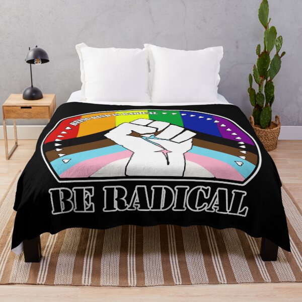 Item preview, Being Kind is Radical. Be Radical. (Progress Pride Flag) designed and sold by MyThingNow.