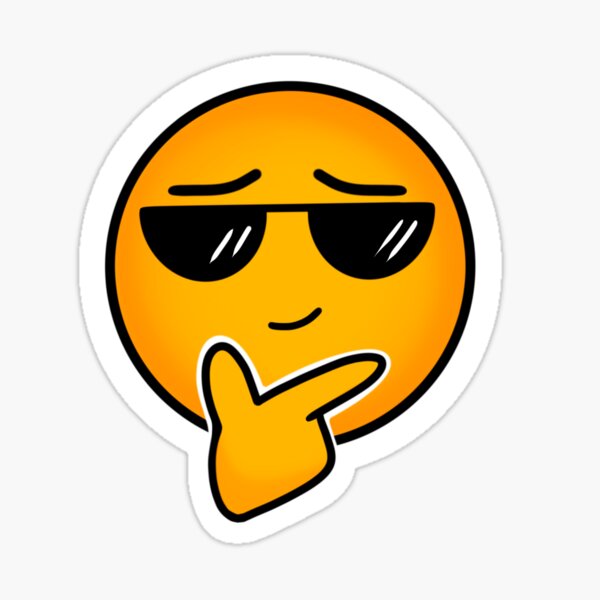 "Cool Emoji" Sticker by benjasco Redbubble