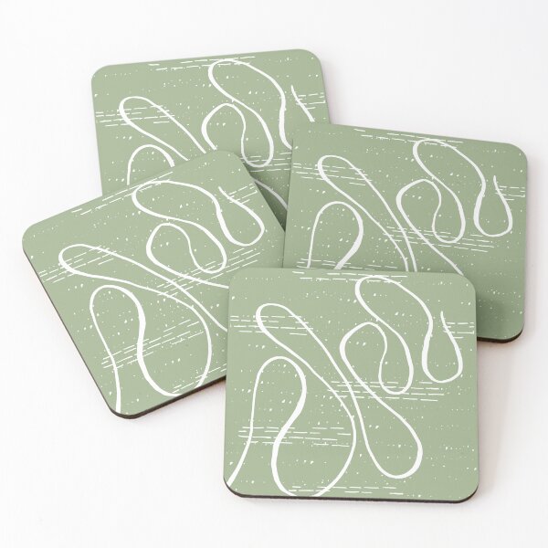 Item preview, Magical Drawing Abstract Art Sage Green designed and sold by Smart-Arts.