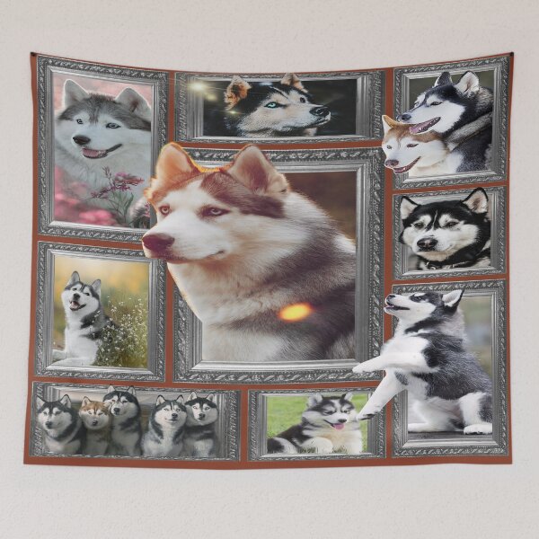 Item preview, Huge Siberian Husky Blanket designed and sold by JoycePruit.