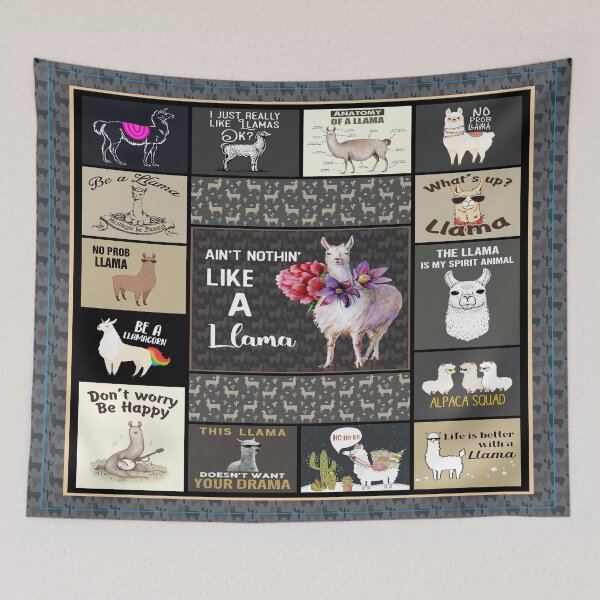 Item preview, I Jusst Really Like Lama Ok Blanket designed and sold by JoycePruit.