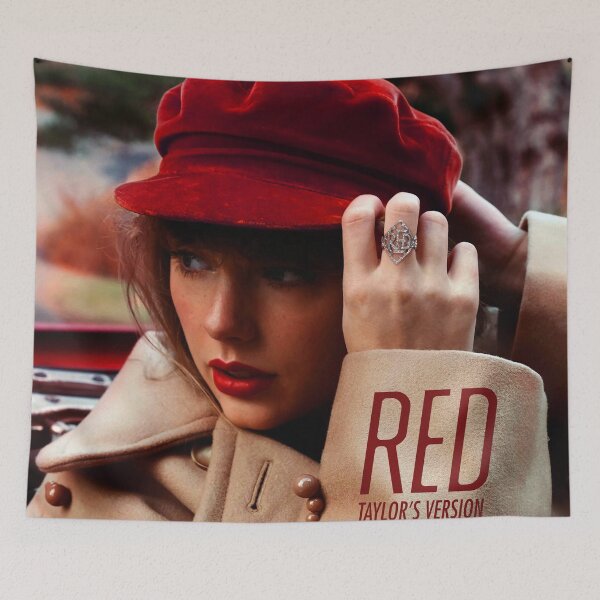 Item preview, Aesthetic Portrait Of Beauty Woman With Red Hat - Classic Minimalist Music Album Vintage Version - Pop Jazz Country Blues Genres Poster designed and sold by hida-brownson.