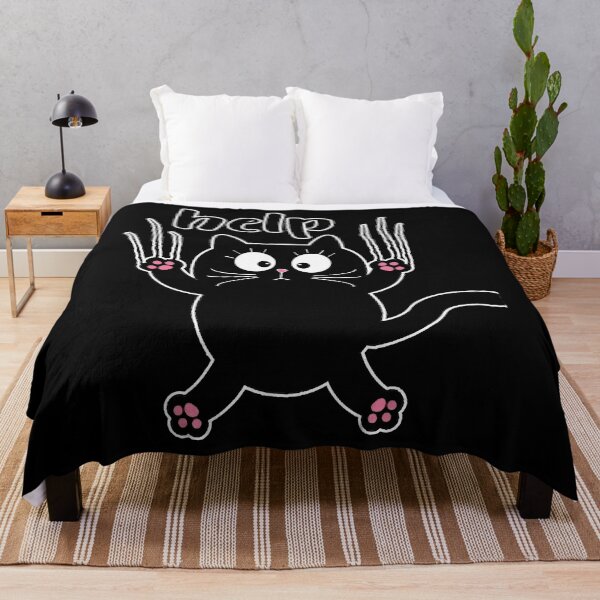 Item preview, Divertido y lindo gato negro ayuda a colgar Cat Lovers Psychology Essential T designed and sold by linzhsantosf.