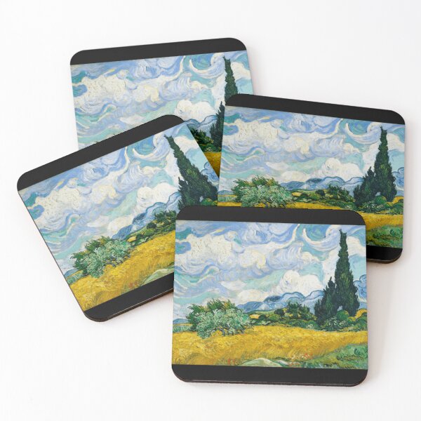 Item preview, Wheat Field with Cypresses (1889) Classic . designed and sold by tornerkanuan.