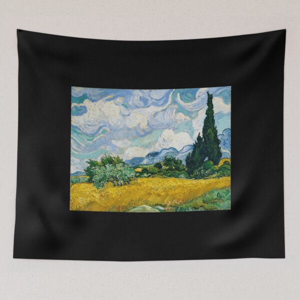 Item preview, Wheat Field with Cypresses (1889) Classic . designed and sold by tornerkanuan.