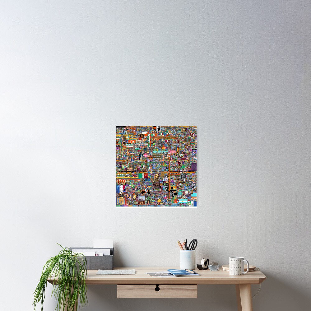 "Reddit Place r/Place 2022" Poster for Sale by n8yi Redbubble