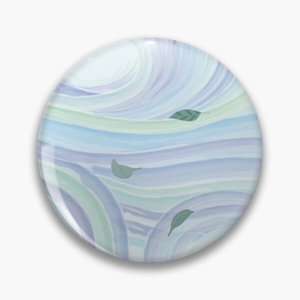 Item preview, Pastel Abstract Art of Air with Swirling Leaves designed and sold by CJAura by Claire Jane Johnson.