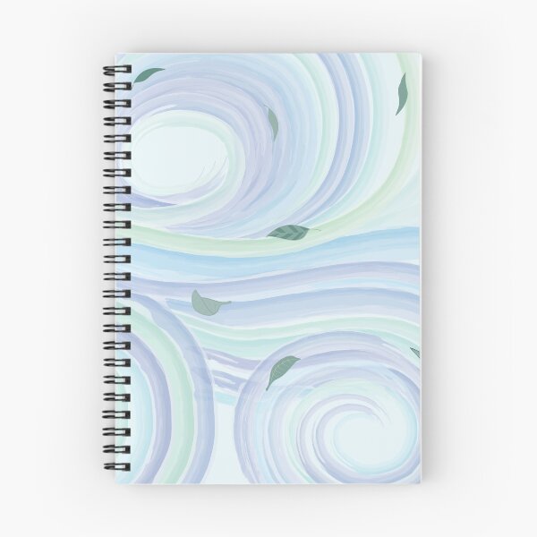 Item preview, Pastel Abstract Art of Air with Swirling Leaves designed and sold by CJAura by Claire Jane Johnson.