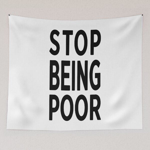 Item preview, Day Gift Paris Hilton 'Stop Being Poor' Art Graphic For Fan designed and sold by Deionchristians.