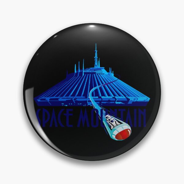 Item preview, Space Mountain Retro Style - Navy Blue Text designed and sold by HamzaZijlmans.