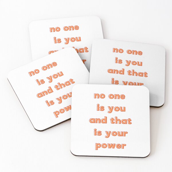 Item preview, No One Is You And That Is Your Power Inspirational Quote designed and sold by ZestyFruit.