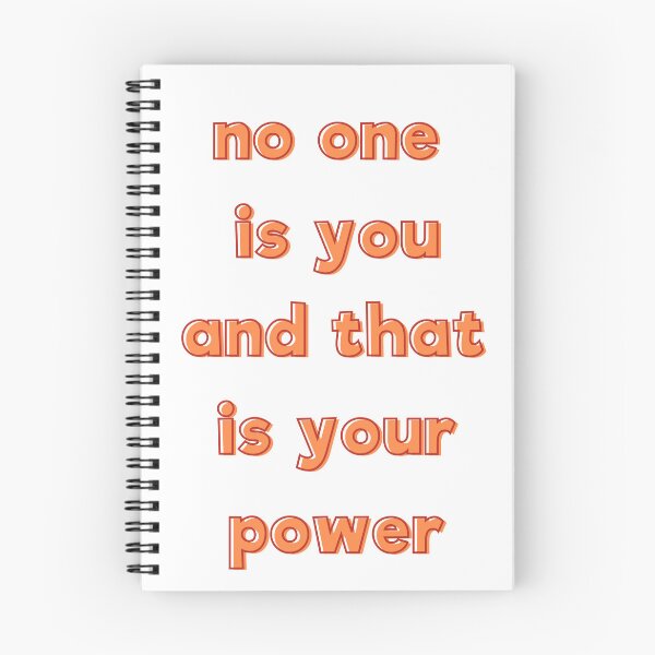 Item preview, No One Is You And That Is Your Power Inspirational Quote designed and sold by ZestyFruit.