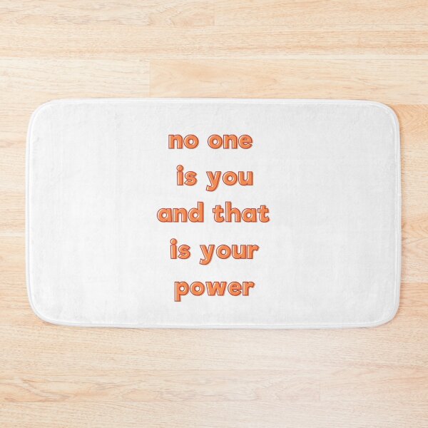Item preview, No One Is You And That Is Your Power Inspirational Quote designed and sold by ZestyFruit.