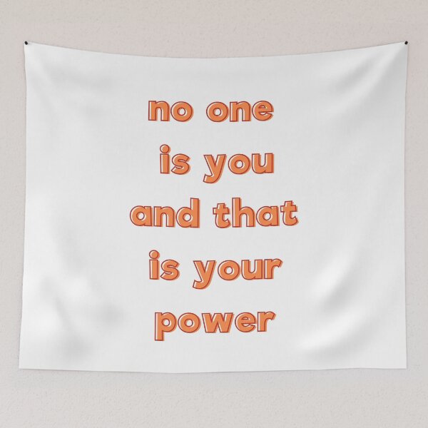 Item preview, No One Is You And That Is Your Power Inspirational Quote designed and sold by ZestyFruit.
