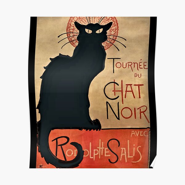 Posters Sur Le Theme Chat Noir For Sale Redbubble