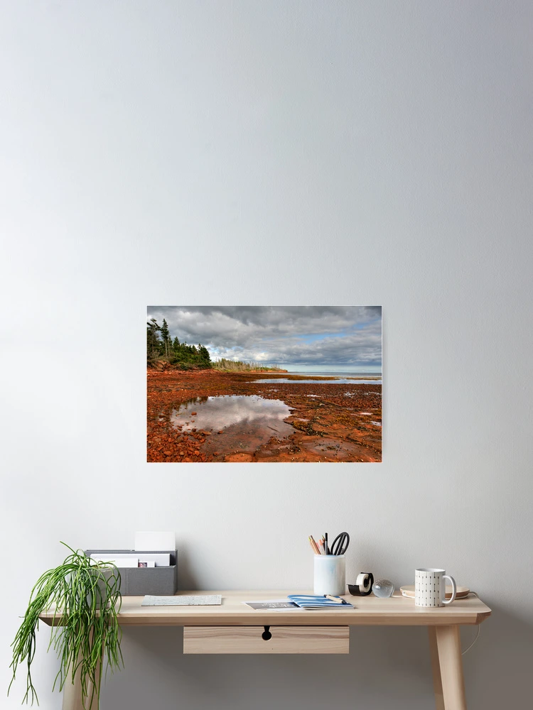 Thumbnail 2 of 3, Poster, Red Rocks Beach designed and sold by Tim Yuan.