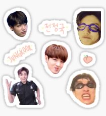 Pegatina BTS JUNGKOOK - Hoja de pegatinas
