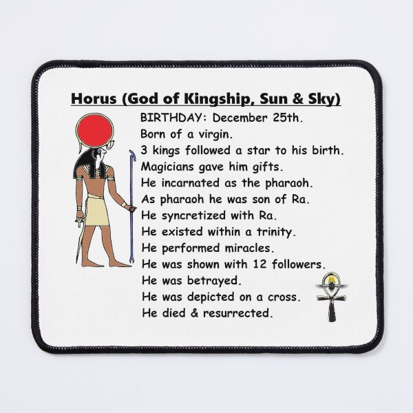 Item preview, Horus Parallels to Jesus (Updated Version) designed and sold by BrandoCafe.