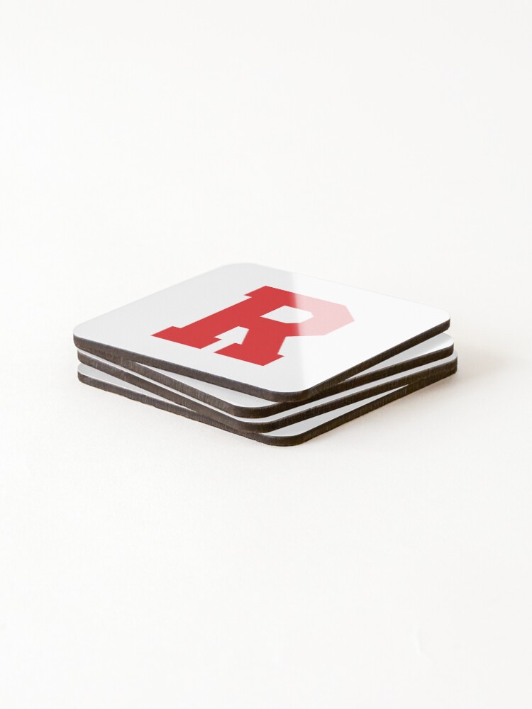 Thumbnail 4 of 5, Coasters (Set of 4), Alphabet, Red R, Sports letter R designed and sold by TheCultStuff.