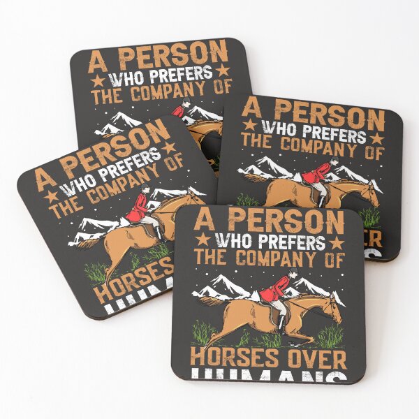 Item preview, A Person The Company Of Horses Over Humans designed and sold by RED FIR.